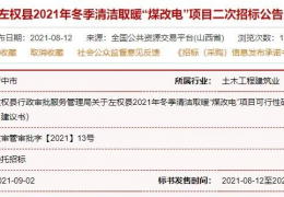 快訊：山東、山西、河北等地12個(gè)清潔取暖項(xiàng)目招采公告！